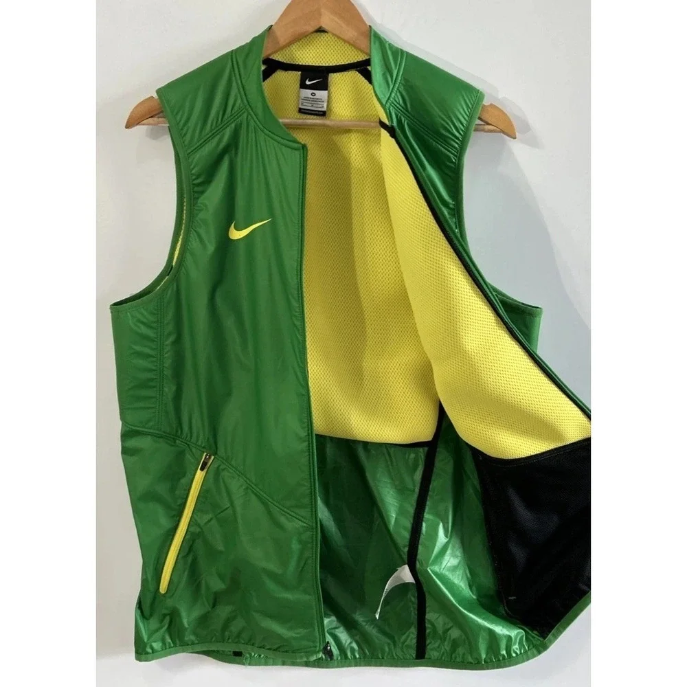 Mens Oregon Ducks Nike Hyper Elite Team Issue‎ NCAA Full Zip Vest Jacket Med EC